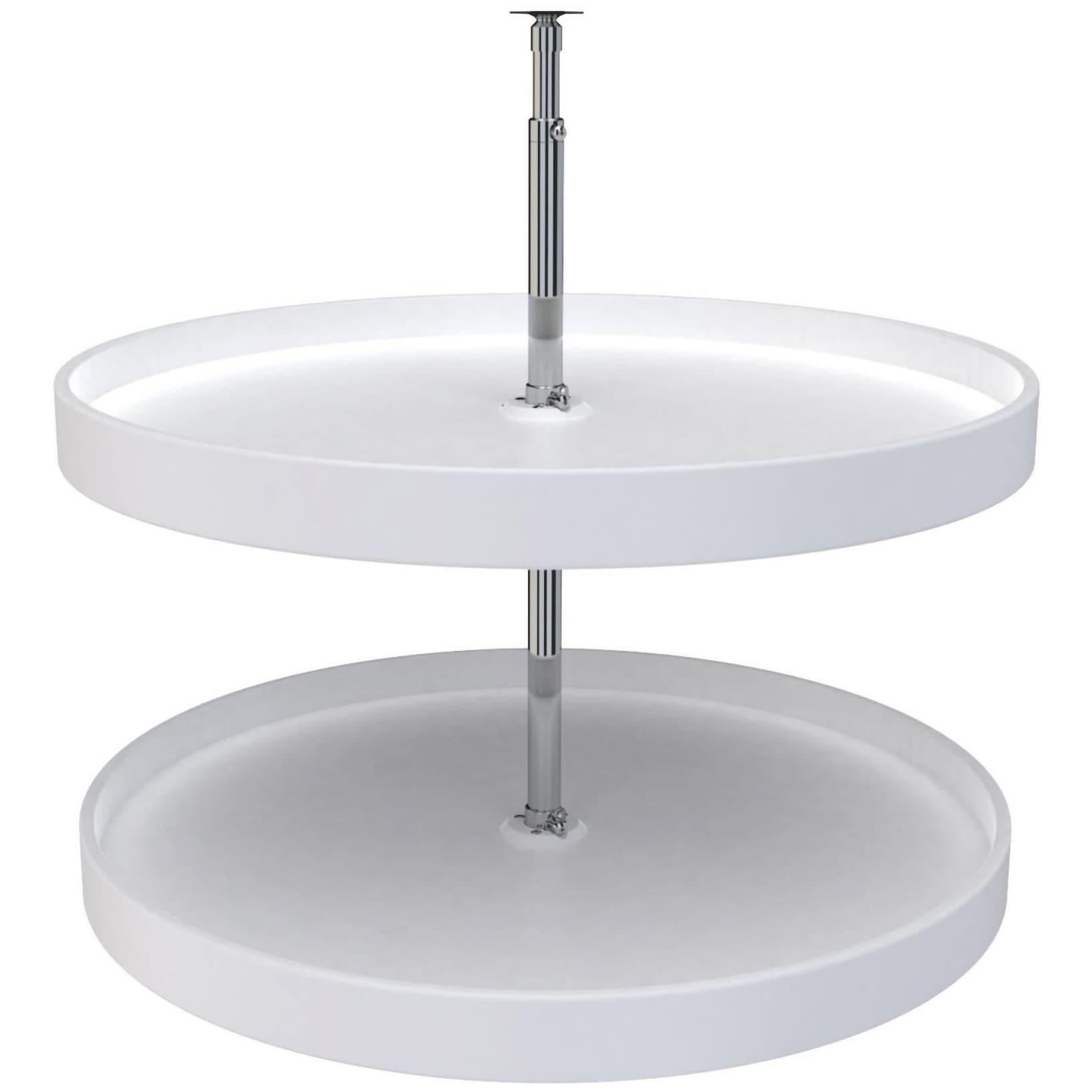 Rev A Shelf 6012 28 52 Ras Polymer 28 Diameter Full Circle Two Shelf Lazy Susan Set With 24 31 Extension Shaft