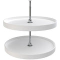Rev A Shelf 6072 28 52 Ras Polymer 28 Diameter Full Circle Two Shelf Lazy Susan Set With 26 32 Extension Shaft