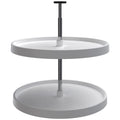 Rev A Shelf 3072 24 52 Value Line 24 Diameter Full Circle Two Shelf Lazy Susan Set With 26 31 Extension Shaft