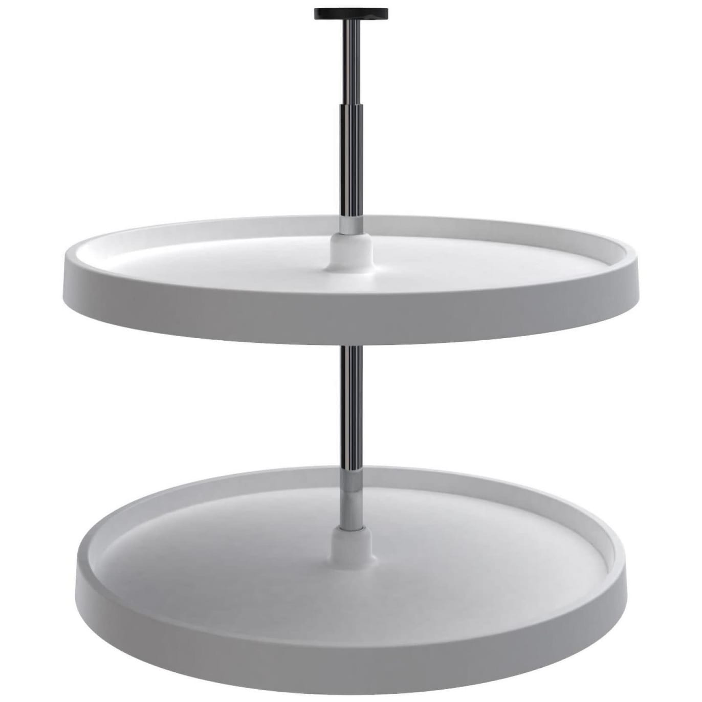 Rev A Shelf 3072 24 52 Value Line 24 Diameter Full Circle Two Shelf Lazy Susan Set With 26 31 Extension Shaft
