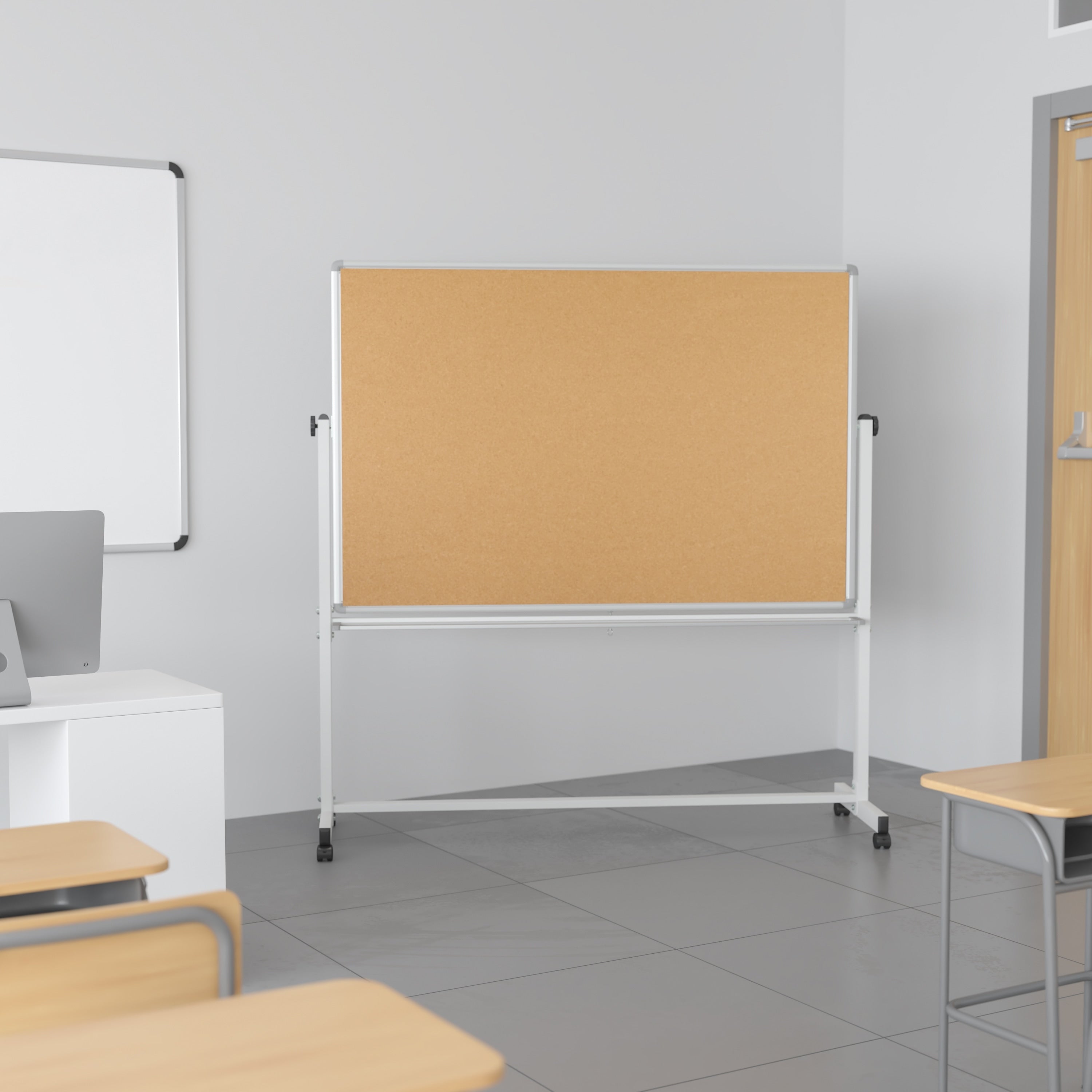 Reversible Cork Whiteboard