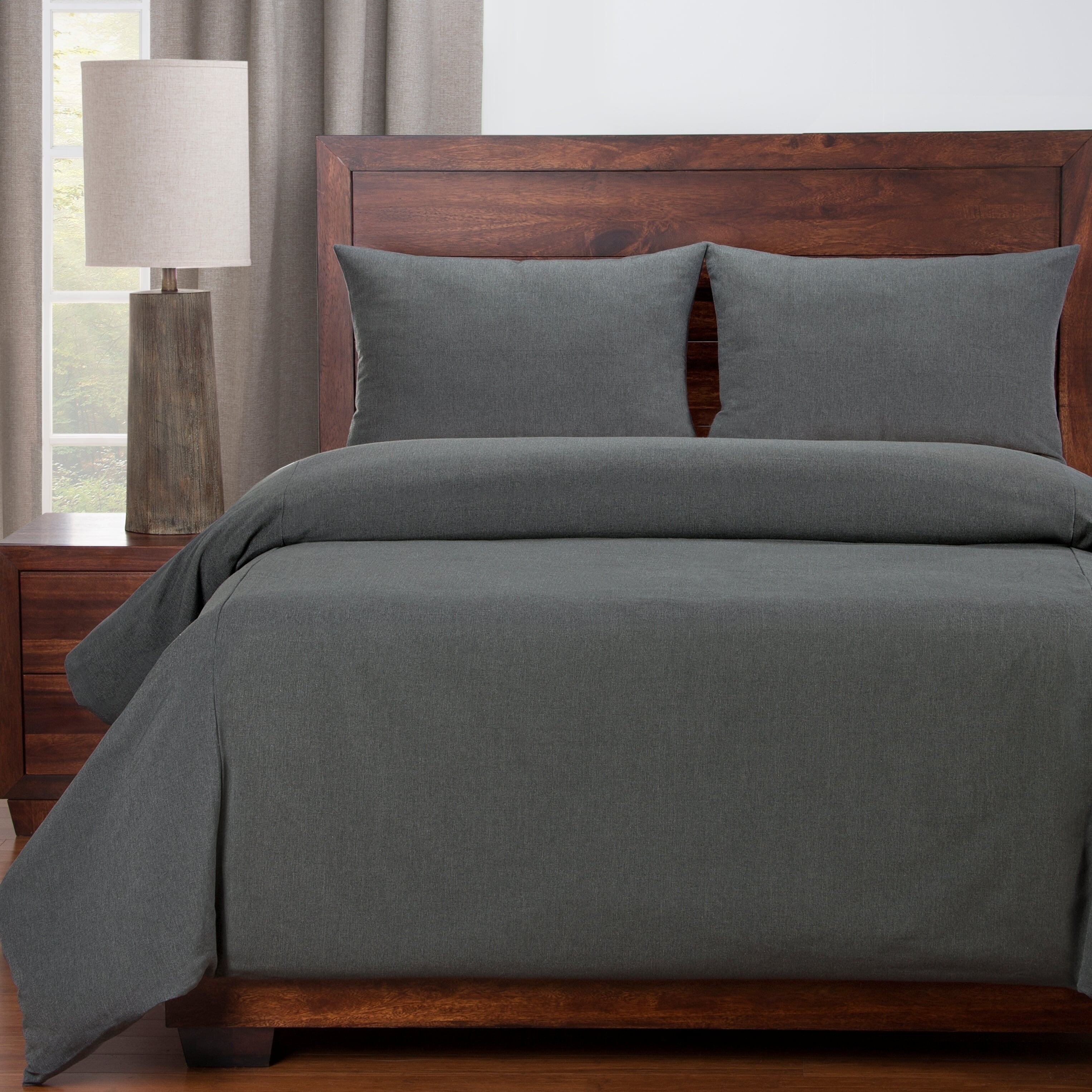 Revolution Plus Everlast Slate Stone Tan Turquoise White Solid Duvet Covers