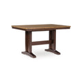 Rex Extendable Counter Table W 2 Leaves Light Brown Planks Dark Brown