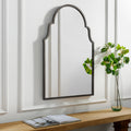 Reyansh Antiqued Silver Arched Wall Mirror 28.3 X 43.3