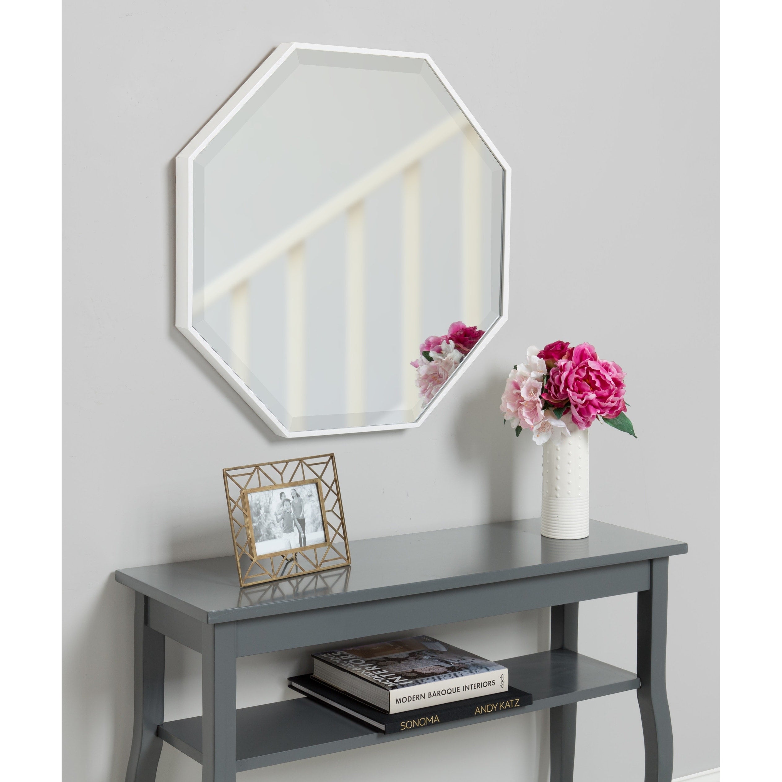 Rhodes Modern Octagon Wall Mirror 24.75X24.75