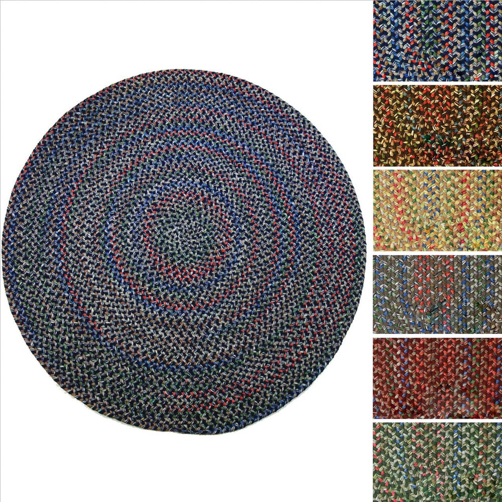 Rhody Rug Katie Indoor Outdoor Reversible Braided Rug 4 Round