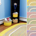 Kids Place Indoor Outdoor Reversible Round Braided Rug By Rhody Rug 4 Ft Round 4