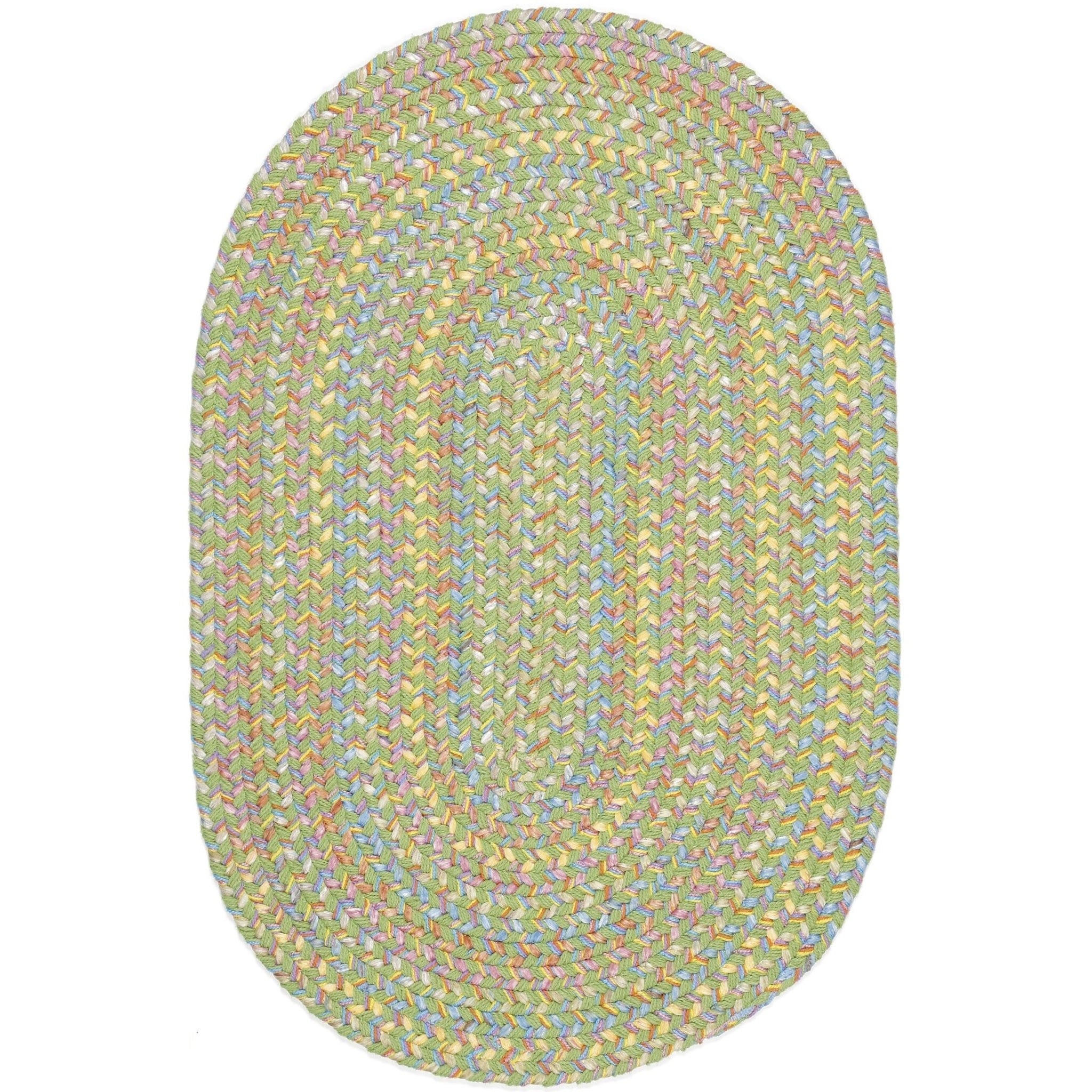 Playful Indoor Outdoor Reversible Braided Rug By Rhody Rug 4 Ft X 6 Ft