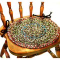 Rhody Rug Sophia 4 Piece Braided Reversible Chair Pad Set
