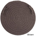 Rhody Rug Venice Reversible Braided Chair Pads Set Of 4