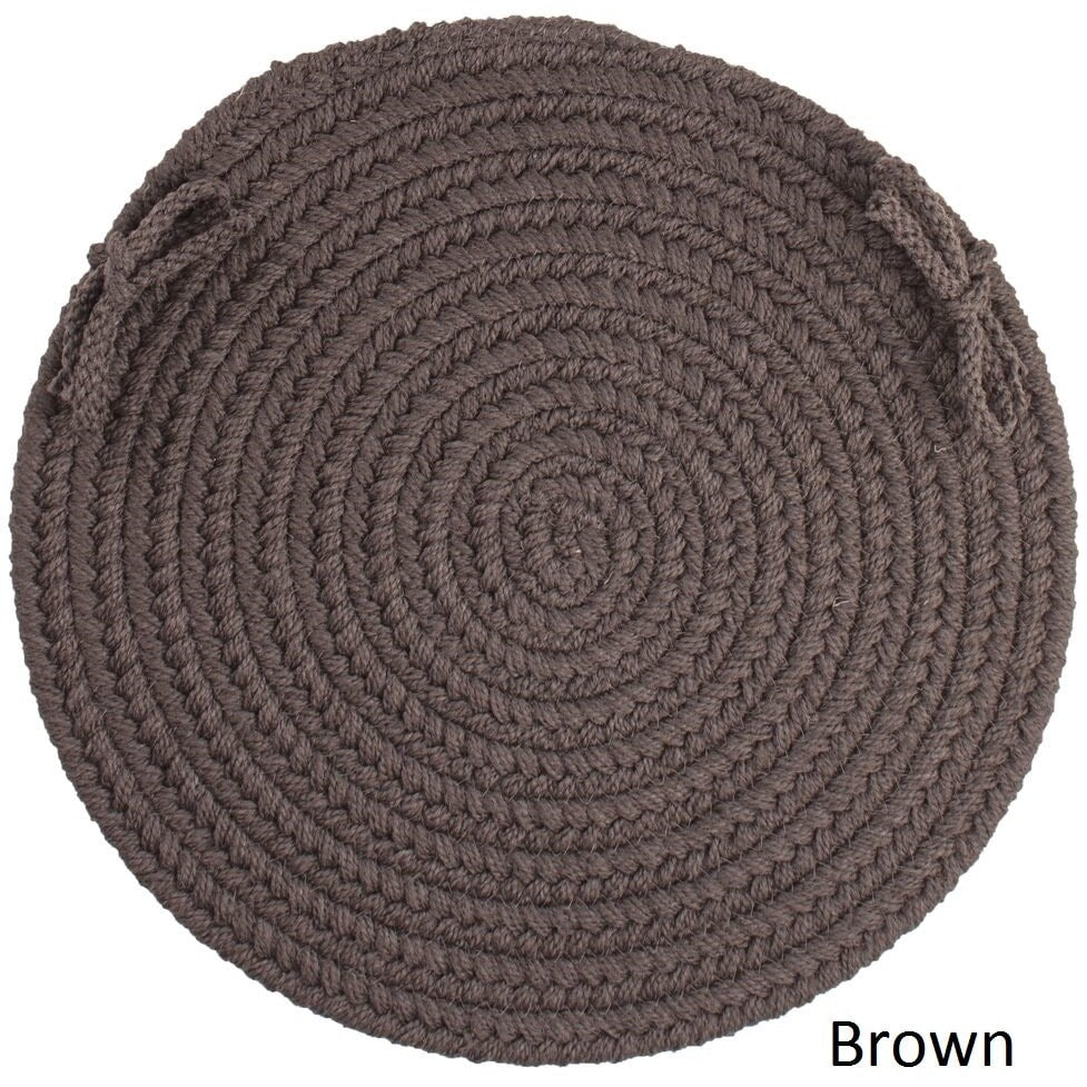 Rhody Rug Venice Reversible Braided Chair Pads Set Of 4