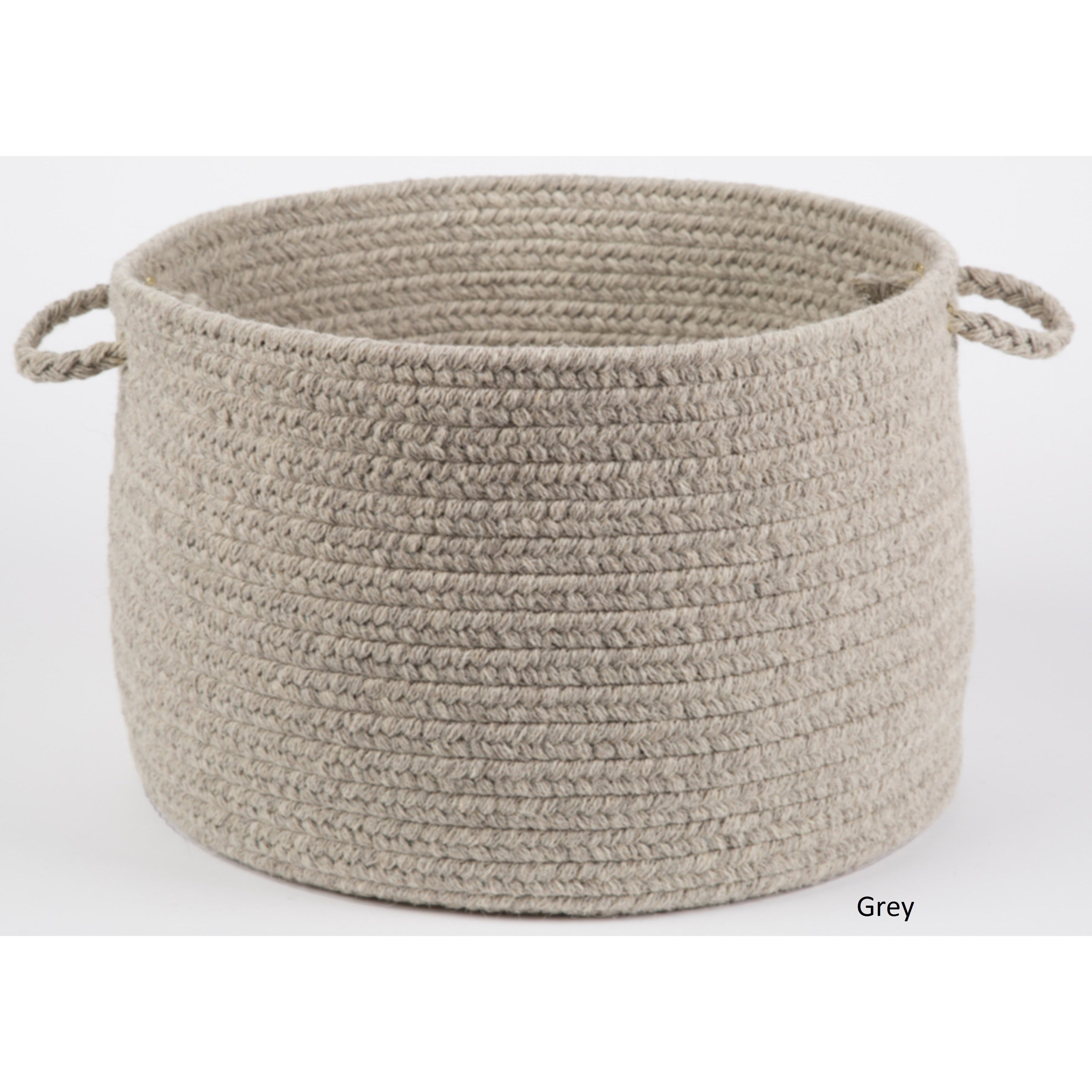 Rhody Rug Woolux Wool 12 X 18 Inch Braided Basket