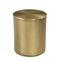 Rhu Home Alevi Drum Gold Iron End Table