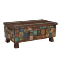 Rhu Home Elephant Reclaimed Wood Trunk Coffee Table 47 X 25