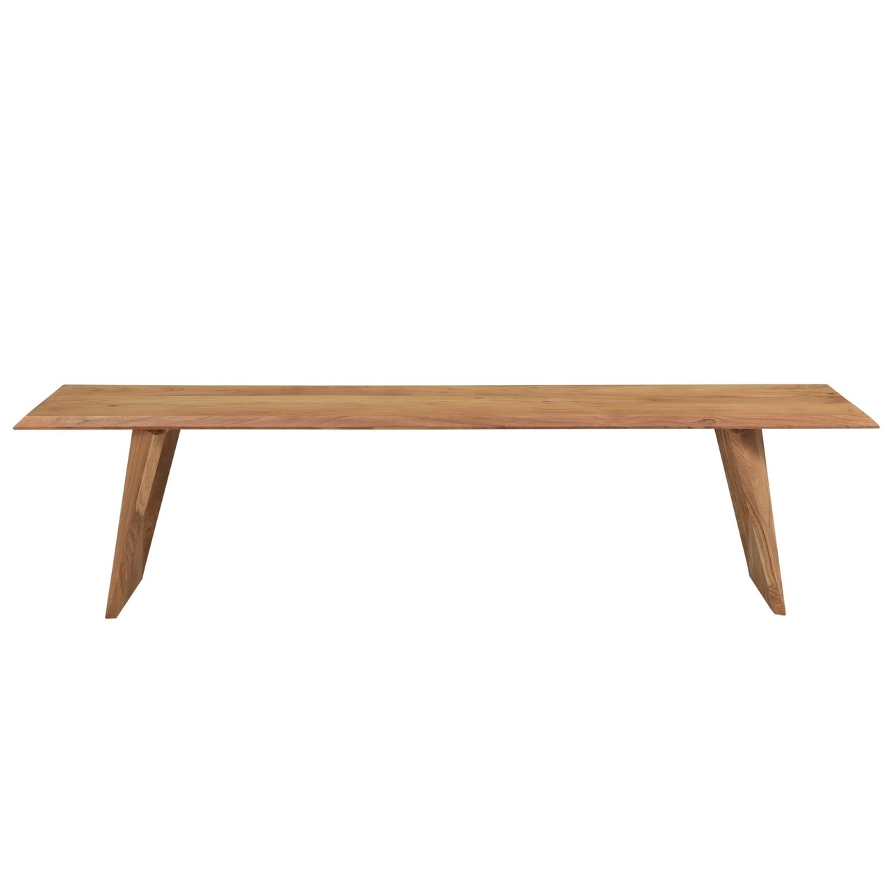 Rhu Home Solid Wood Angled Leg Bench 70 Inch
