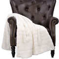 Warm Fuzzy Cozy Couch Soft Throw Blanket With Sherpa Backing 60 X 80 Ribbed