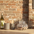 Ribbed Glass Jar With Lid