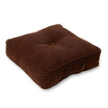 Greendale Home Fashions Ribbed Microfiber 20 Inch Bitter Square Floor Pillow