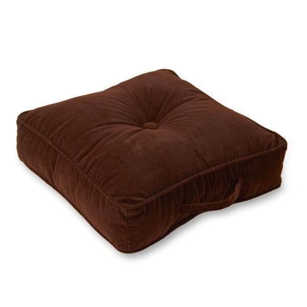 Greendale Home Fashions Ribbed Microfiber 20 Inch Bitter Square Floor Pillow