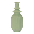 Ribbed Stoneware Bottle Vase Set Of 2