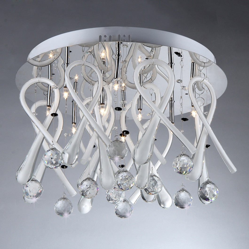 Ribbon Drops Crystal Chandelier