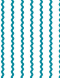 Ric-Rac Stripe Peel + Stick Wallpaper by Sarah Jessica Parker, Peacock Swatch