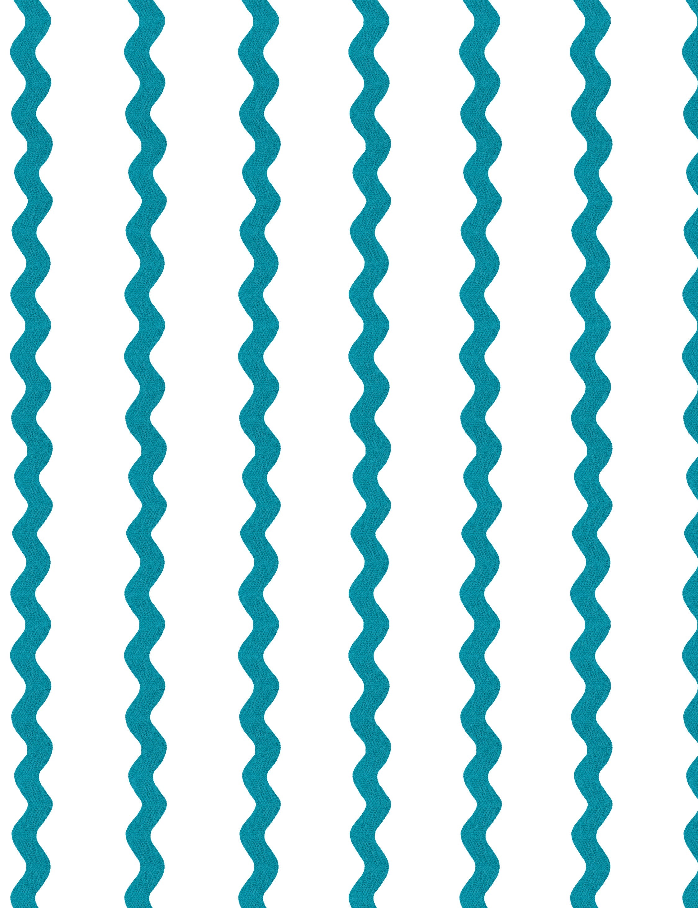 Ric-Rac Stripe Peel + Stick Wallpaper by Sarah Jessica Parker, Peacock Swatch