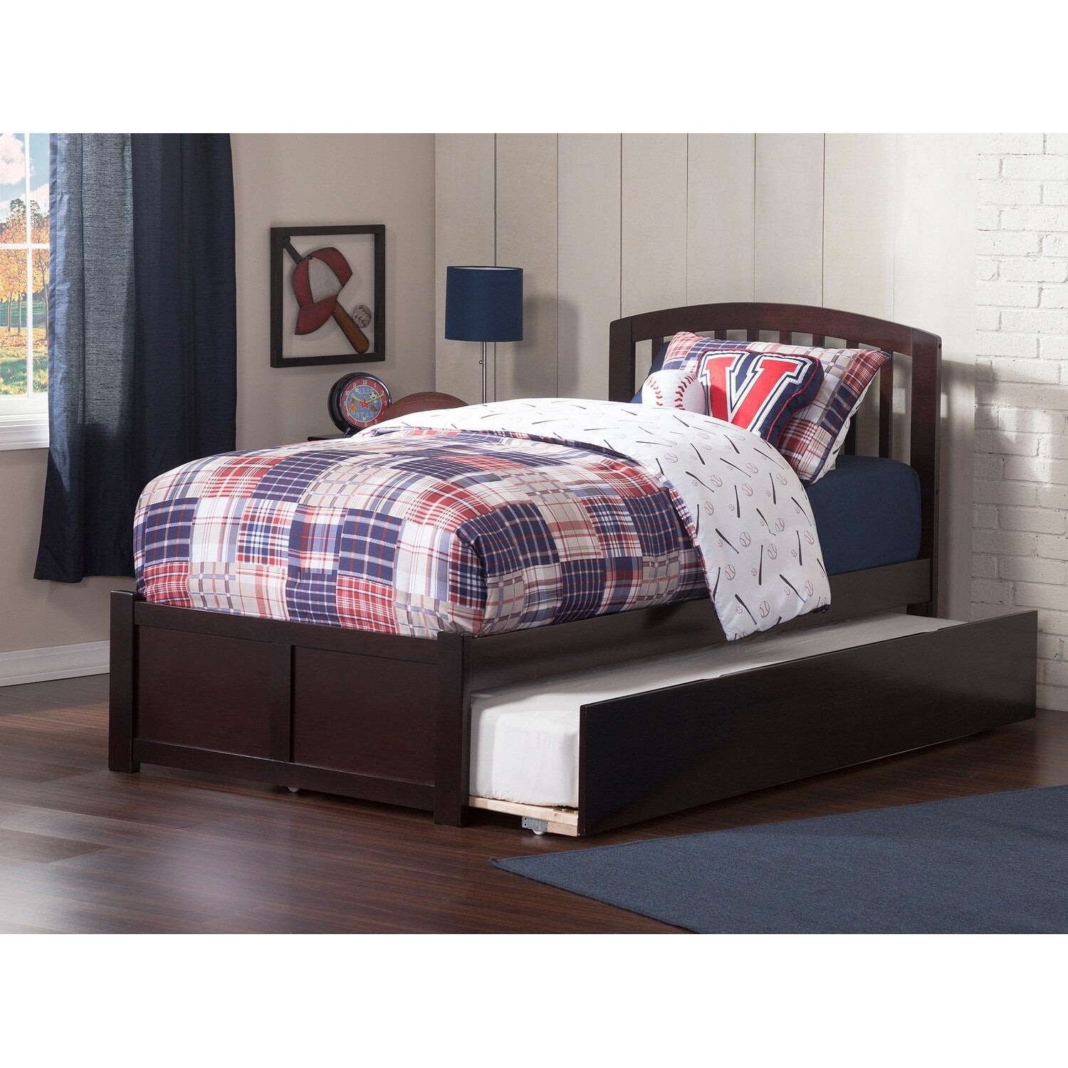 Richmond Bed With Footboard And Twin Extra Long Trundle