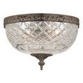Crystorama Richmond Collection English Bronze Flush Mount