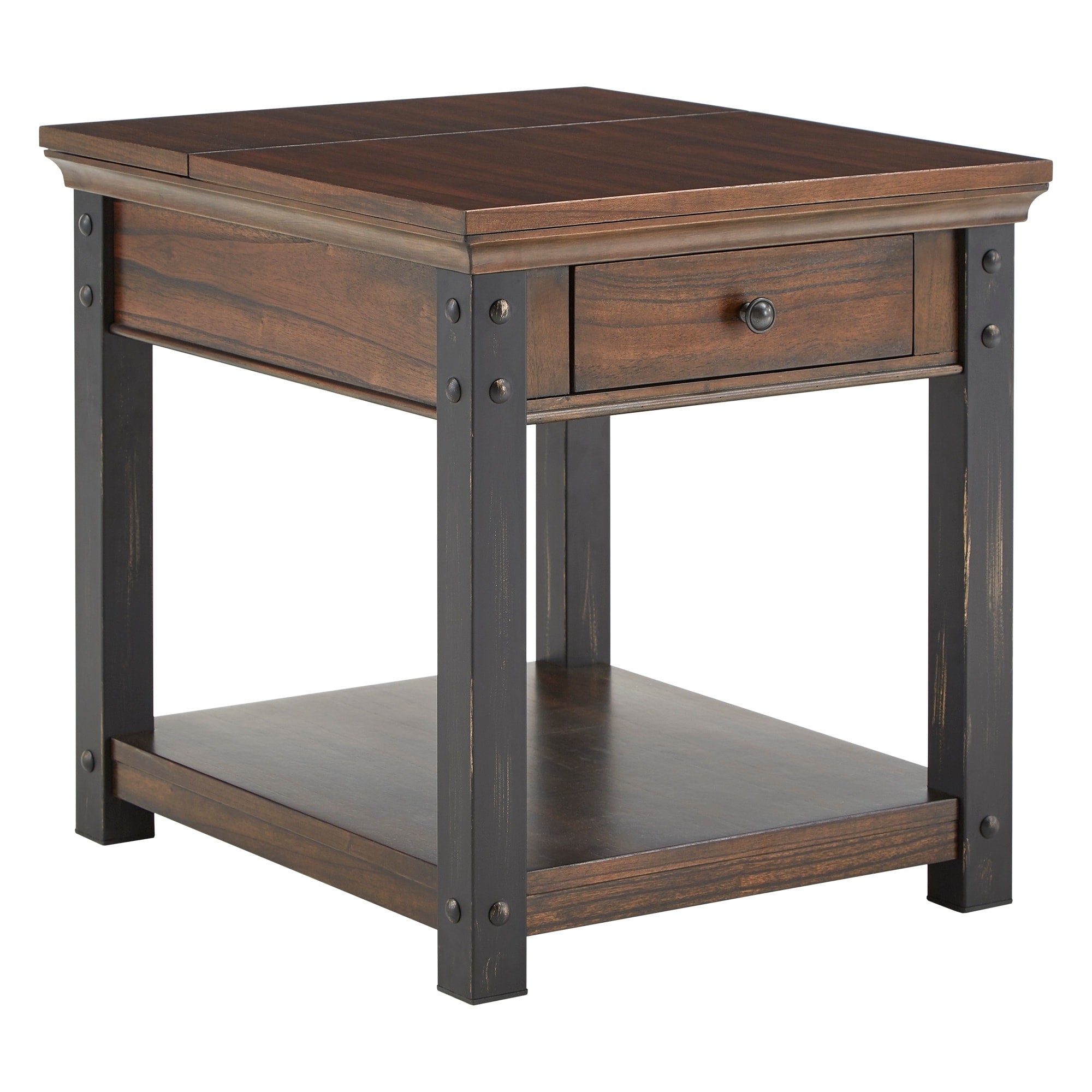 Richter Dark Cherry Finish End Table By Inspire Q Classic