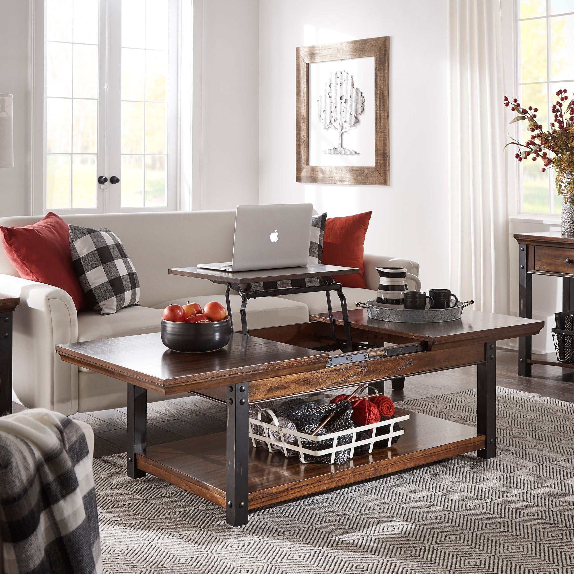 Richter Dark Cherry Finish Table Set By Inspire Q Classic