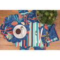 Ridley Island Tropical Coastal Cotton Quilted Placemat Set Of 6