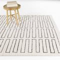 Ries Structured Geometric Area Rug