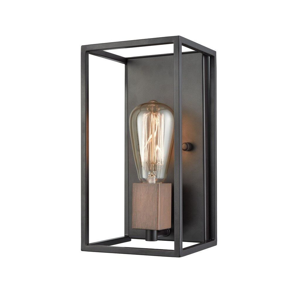 Rigby Oil Rubbed Bronze And Tarnished Brass Metal 1 Light Wall Sconce