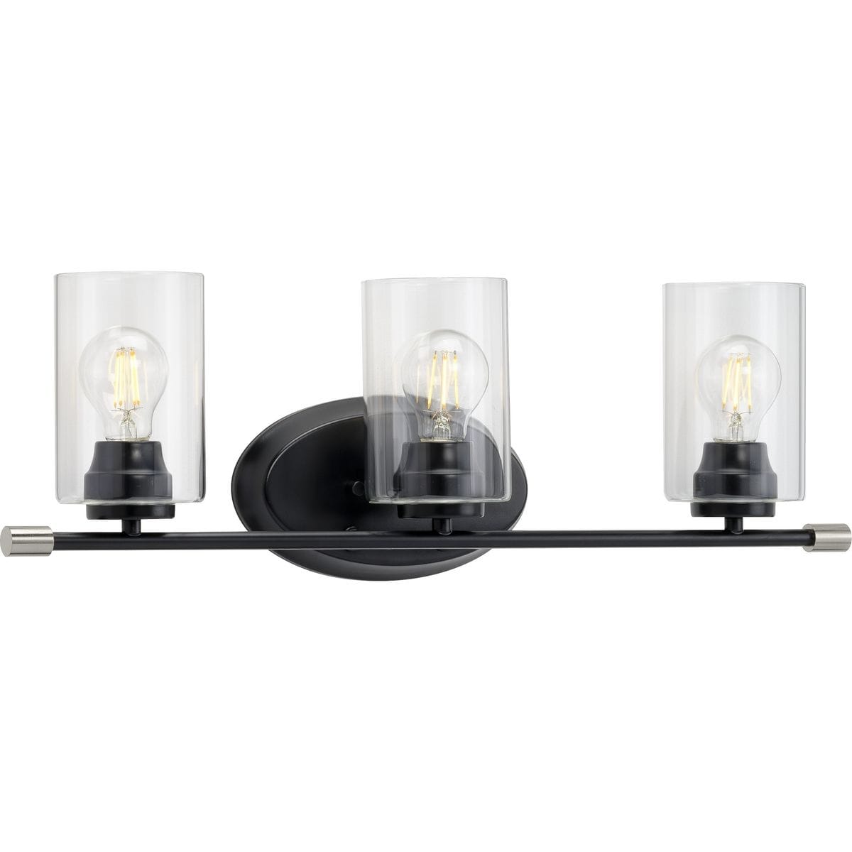 Riley Collection Black Three Light Bath
