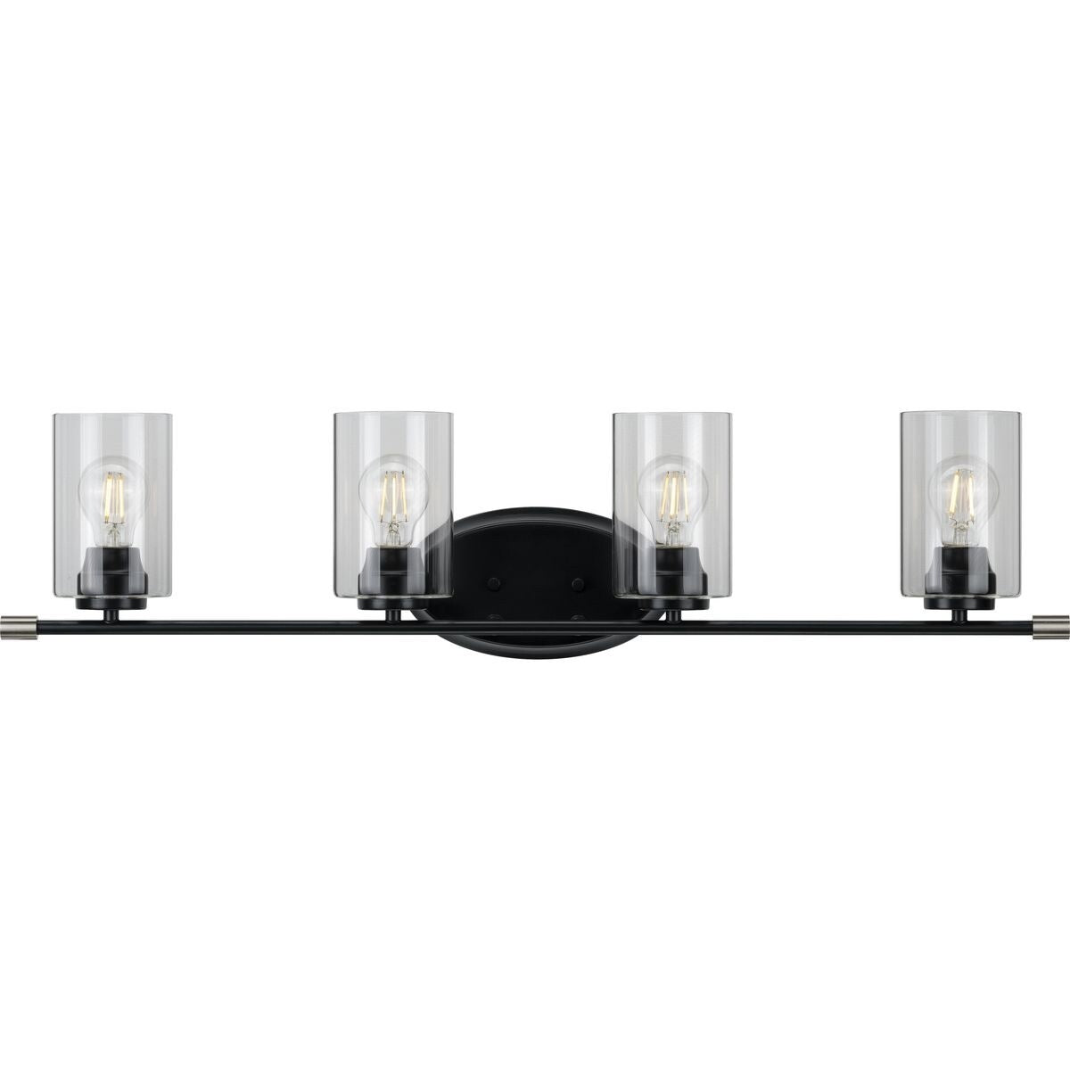 Riley Collection Black Four Light Bath