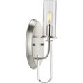 Riley Collection Brushed Nickel One Light Wall Bracket