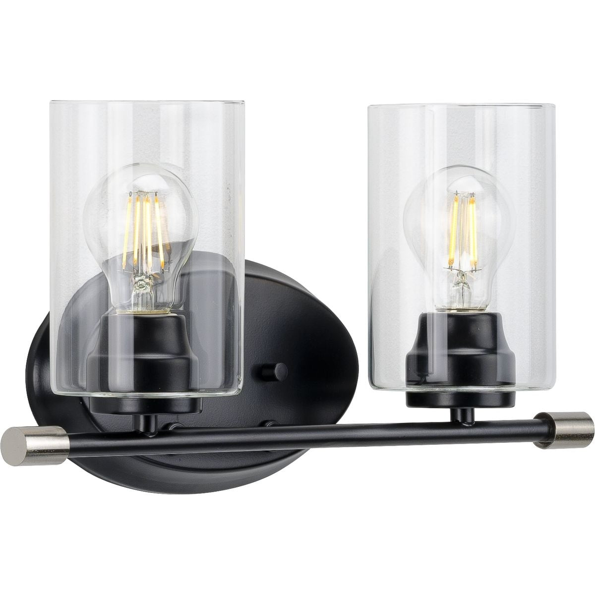 Riley Collection Black Two Light Bath