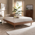 Carson Carrington Banga Mid Century Modern Wood Bed Frame