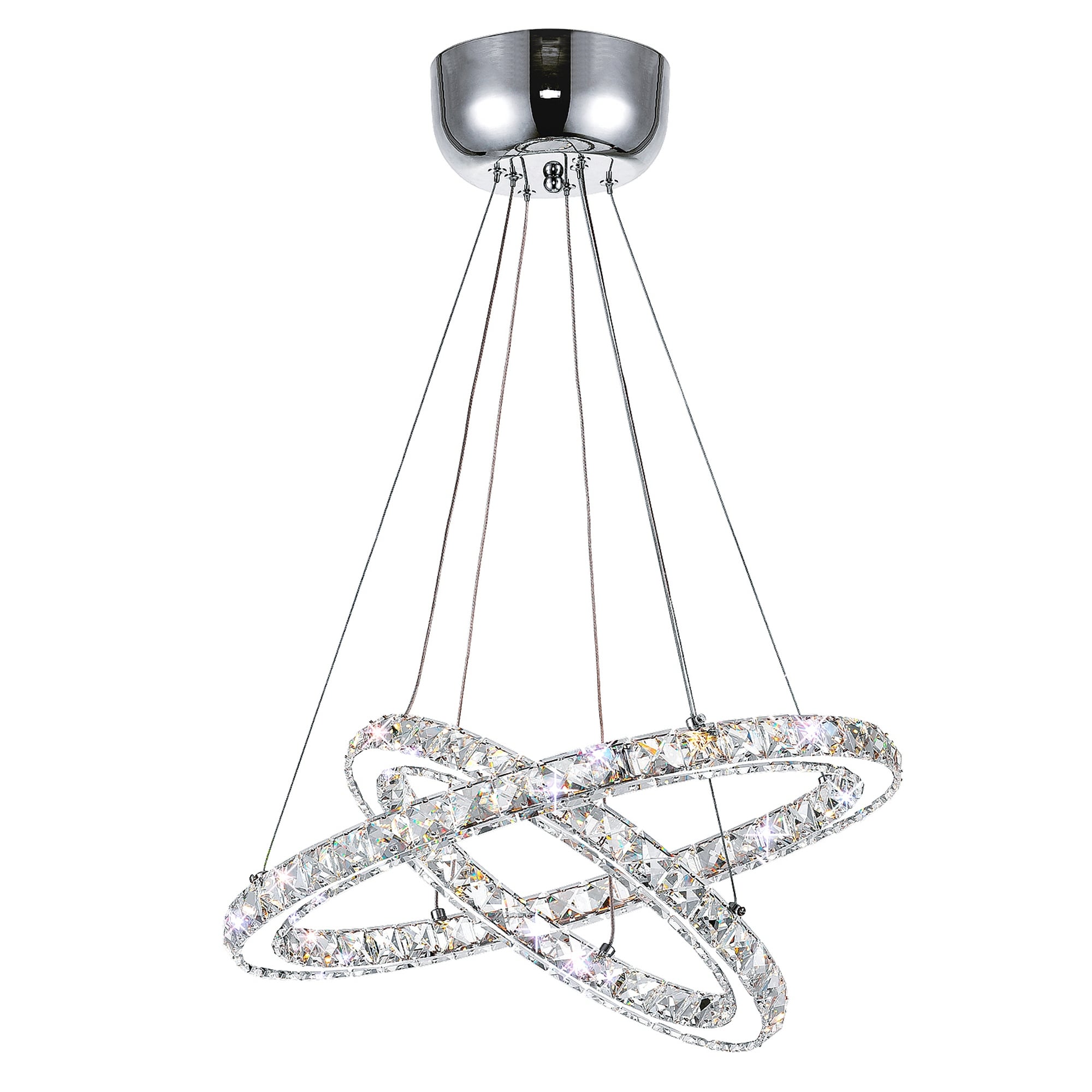 Chrome Finish Stainless Steel Led Chandelier