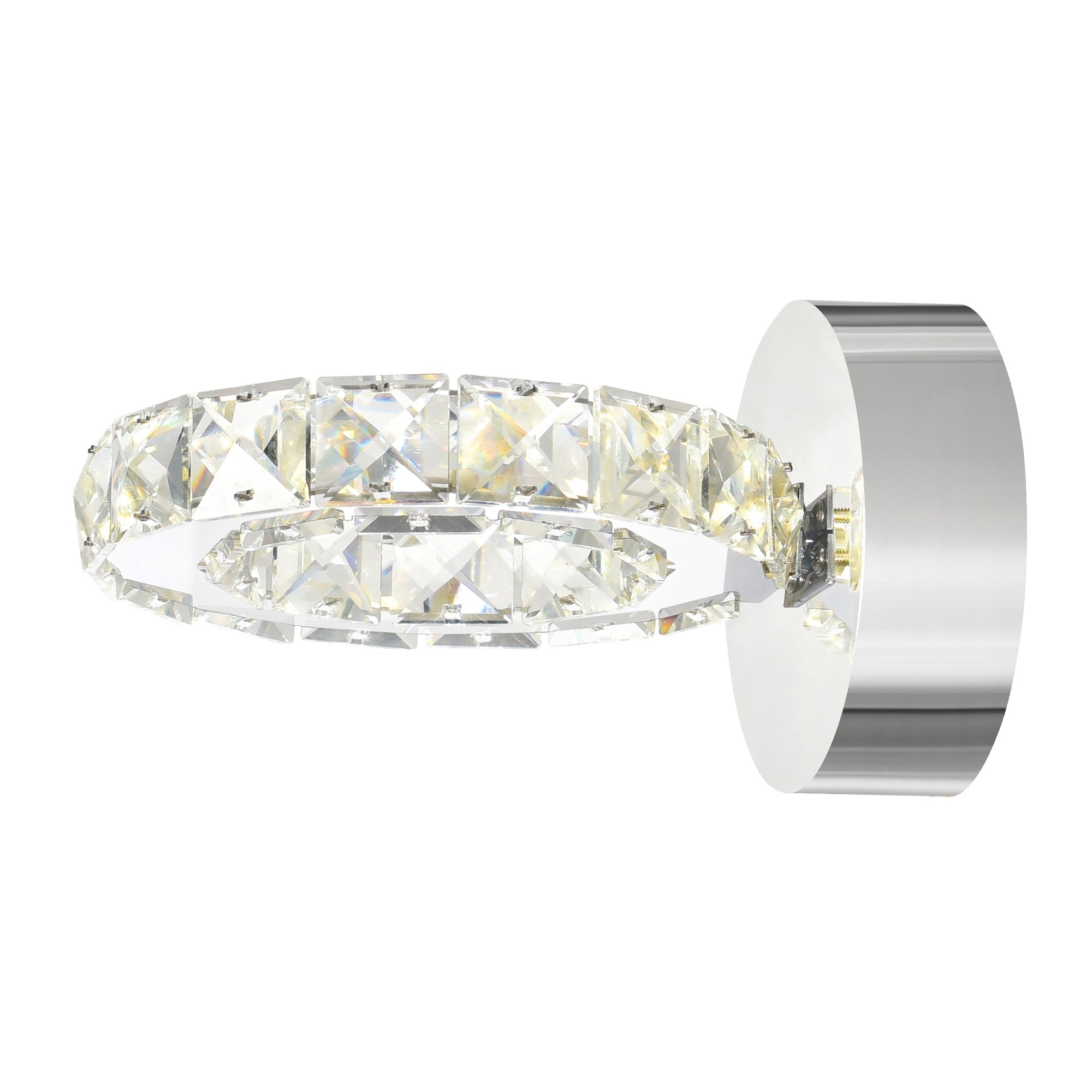 Silver Orchid Brownlee Led Wall Sconce With Chrome Finish