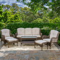 Havenside Home Coal Bay 6 Piece Outdoor Wicker Sofa Set