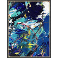 Riptide Abstract 1423 By Preston Harmon Framed Mounted Canvas Wall Art Print