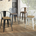 Tripton Industrial Counter Height Chair Set Of 2 By Foa