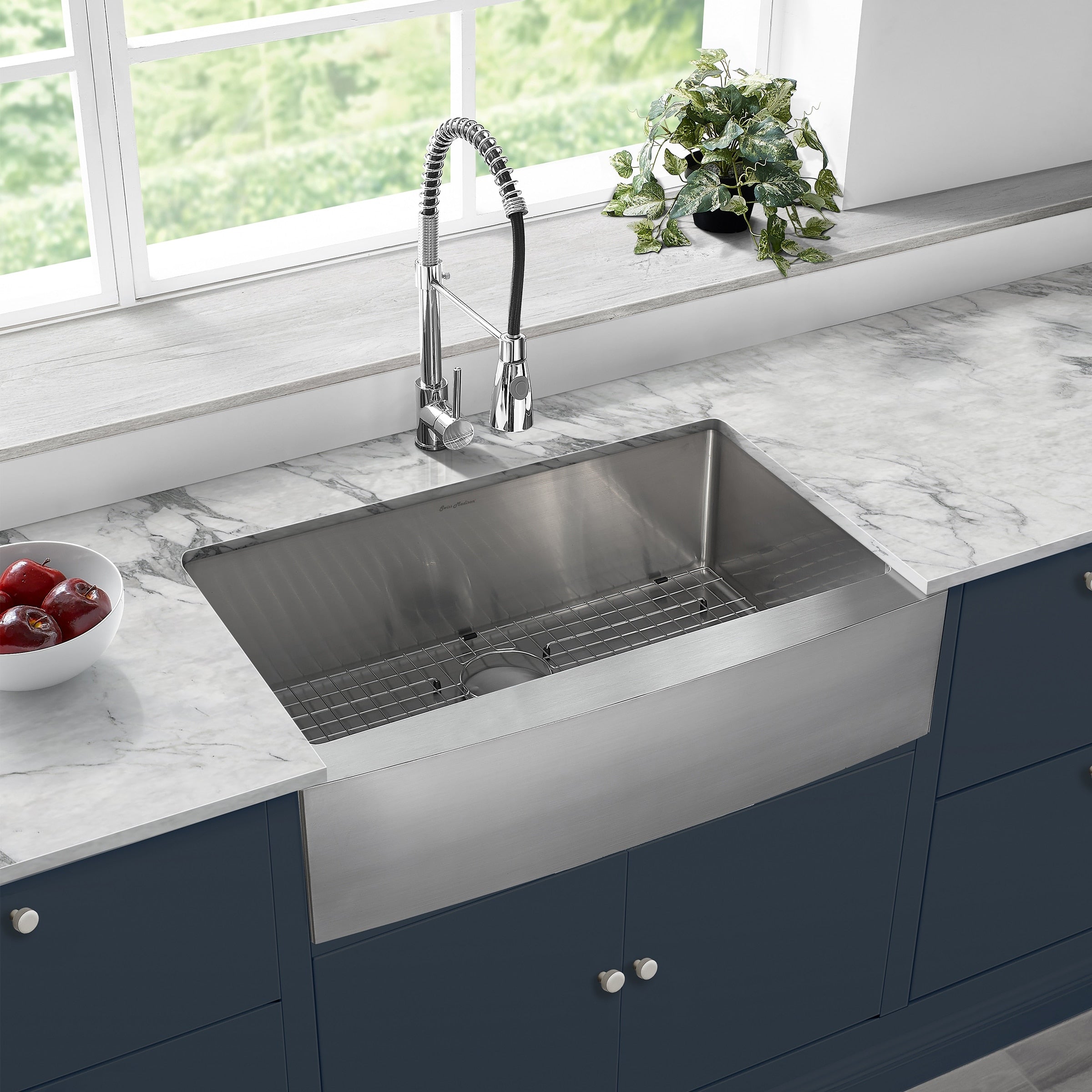 Rivage 33 X 21 Stainless Steel Single Basin Farmhouse Kitchen Sink With Apron