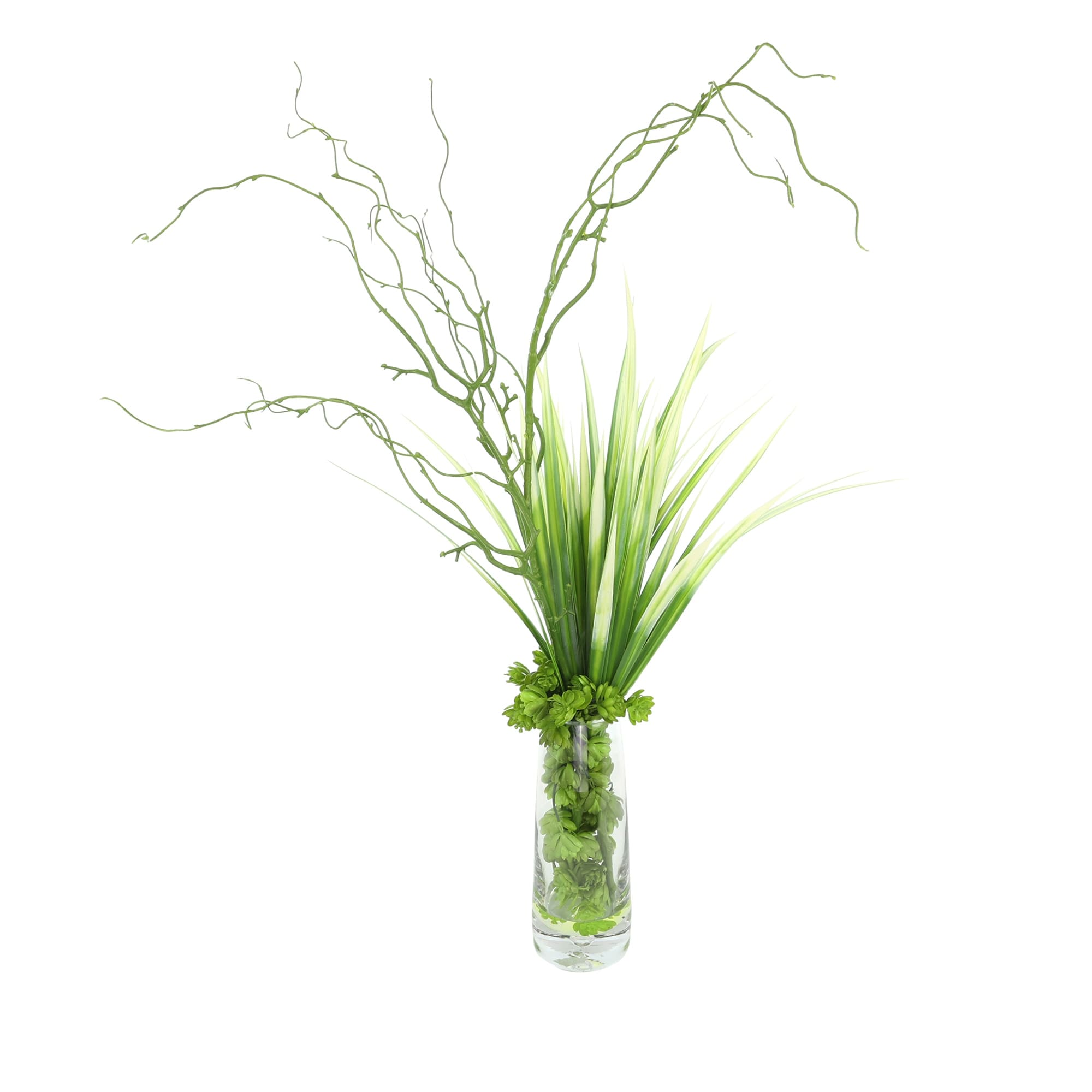 River Grass And Willow Arrangement In Vase 32
