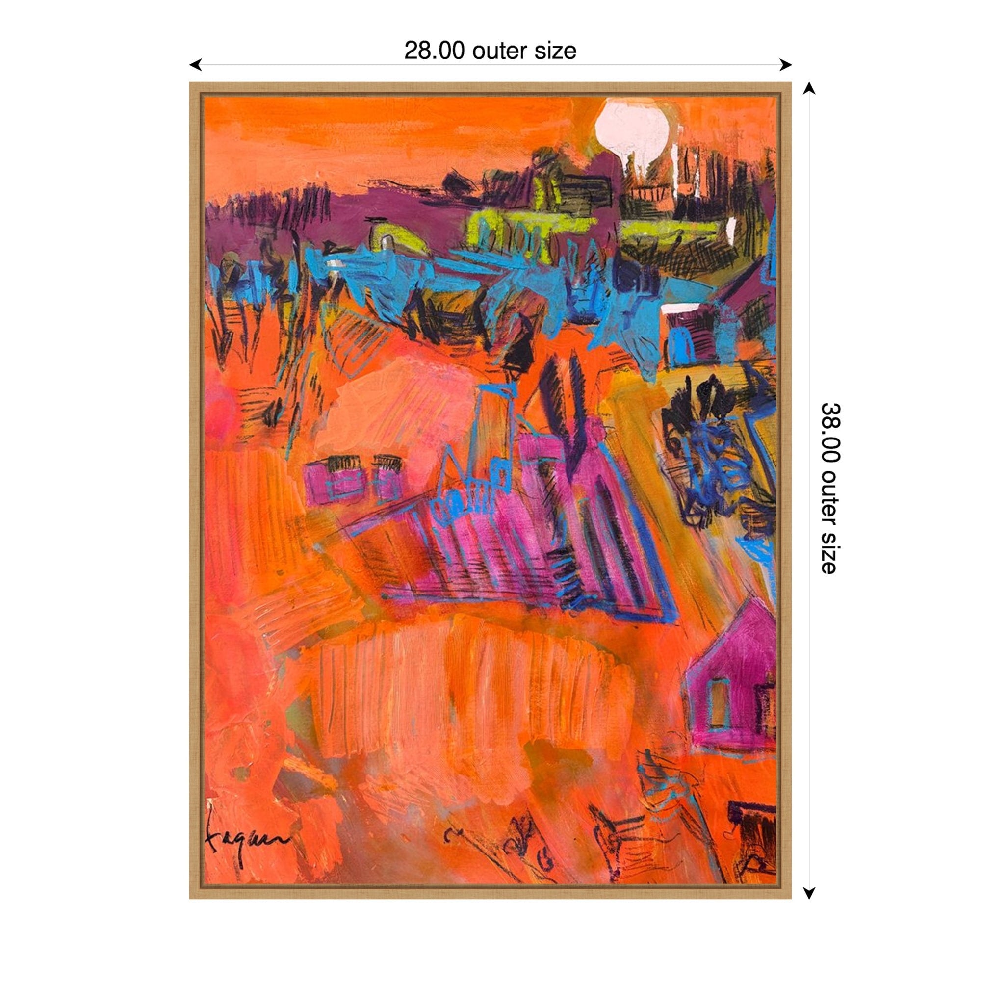 River Runs Through I By Dorothy Fagan Framed Canvas Wall Art Print