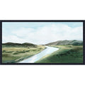 River Through Open Fields By Pi Studio Framed Canvas Wall Art Print