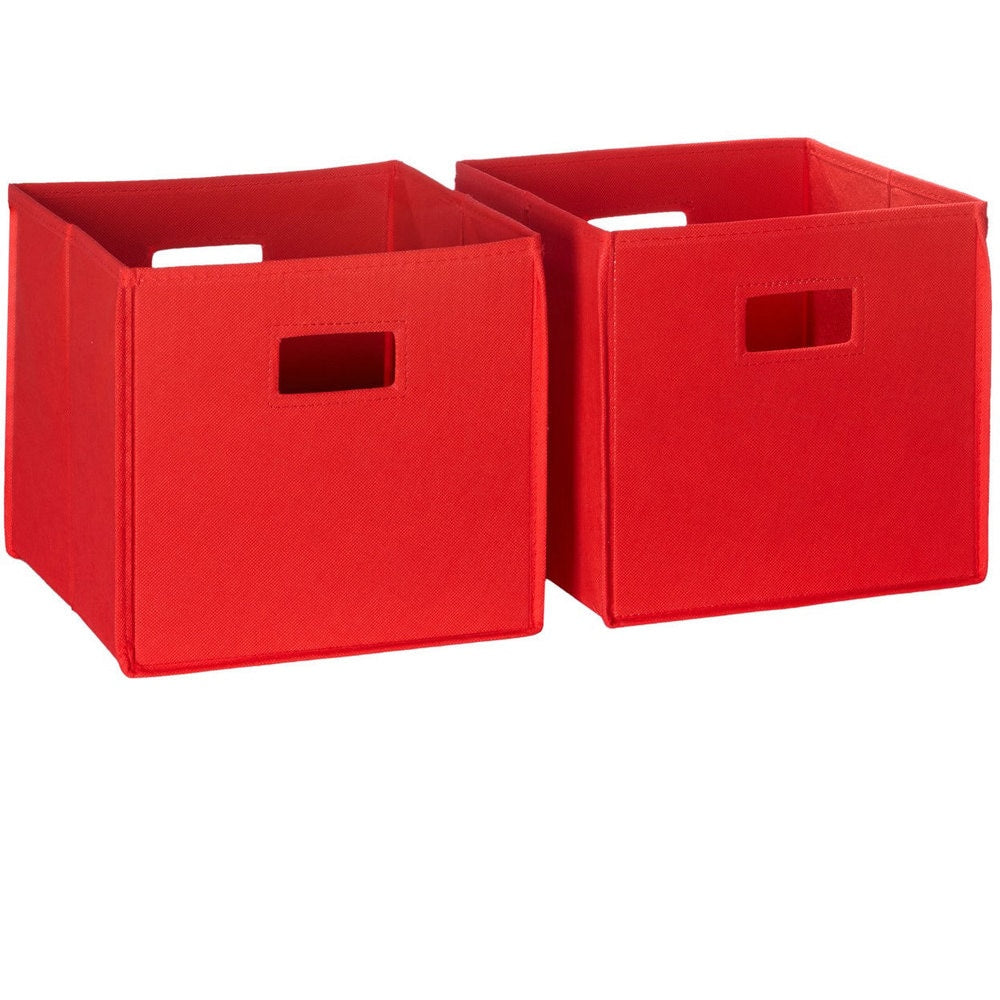 Riverridge Kids Folding Storage Bins With Handles Set Of 2