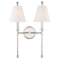Riverdale 2 Light Polished Nickel Wall Mount 15 W X 14.5 H X 7 D